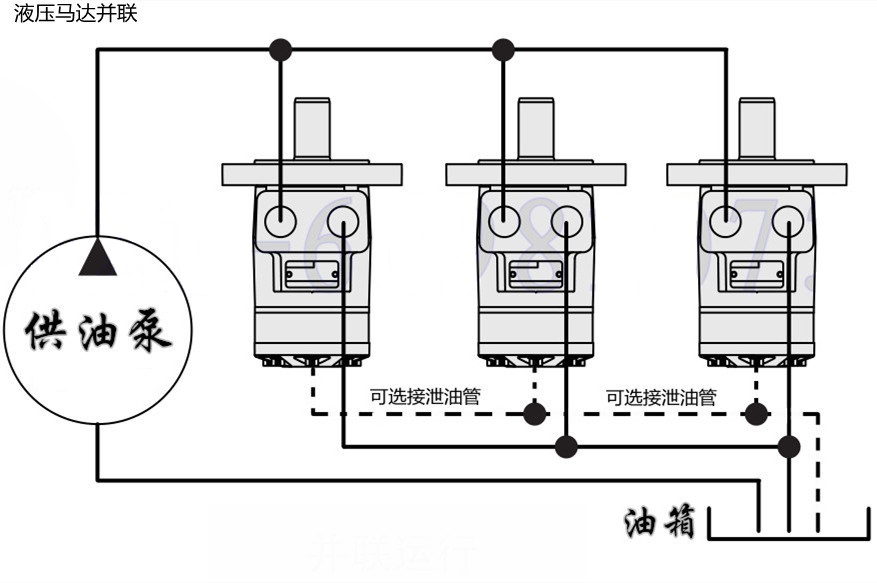 液壓馬達并聯(lián)接法